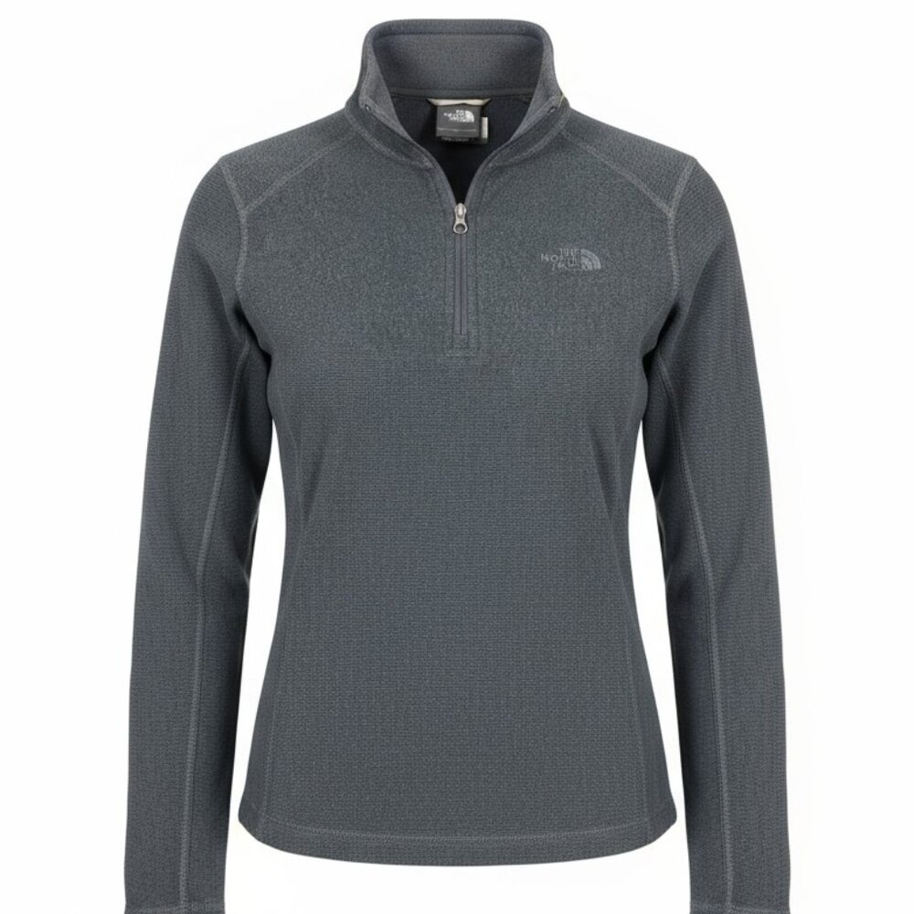 The North Face 1/4 Zip Fleece Pullover | Dark Grey | Small - Picture 2 of 9